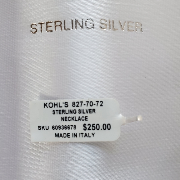 18" Italy 926 Sterling Silver Necklace - Picture 2 of 6